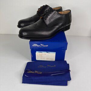 Dino Monti Mens Black Leather Wingtip Oxford Shoes Size 14W EE